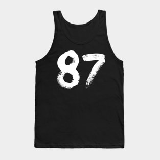 Number 87 Tank Top